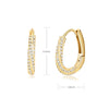 Oval Hoop Earrings For Women Luxury Zircon Stainless Steel Earrings 2023 Trend Summer Couple Wedding Jewelry boucles d'oreilles