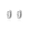 Oval Hoop Earrings For Women Luxury Zircon Stainless Steel Earrings 2023 Trend Summer Couple Wedding Jewelry boucles d'oreilles