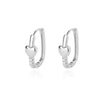 Oval Hoop Earrings For Women Luxury Zircon Stainless Steel Earrings 2023 Trend Summer Couple Wedding Jewelry boucles d'oreilles