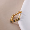 Oval Zircon Hoop Earrings for Women Gold Plated Stainless Steel Earring 2023  Trend Wedding Aesthetic Jewelry pendientes