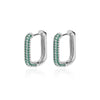 Oval Zircon Hoop Earrings for Women Gold Plated Stainless Steel Earring 2023  Trend Wedding Aesthetic Jewelry pendientes