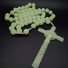 Oversized hanging decoration Catholic cross rosary 20mm luminous luminous necklace wall rosary