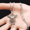 Owl Feather Dream Catcher Stainless Steel Charm Necklaces for Women/Men Silver Color Pendant Necklace Jewelry N7029S04