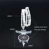 Owl Feather Dream Catcher Stainless Steel Charm Necklaces for Women/Men Silver Color Pendant Necklace Jewelry N7029S04