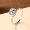 100% 925 Sterling Silver Water ripples Shape Ring With Size 6-9 in color Silver Cute ring For Girl Wearring Daily-life