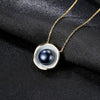PAG MAG Brand 18K Gold Color Charm Shell Design White/ Black Pearl Jewelry,Pearls Necklace Pendant, 925 Sterling Silver Jewelry