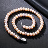Brand 7-8mm Natural Pearl Necklace Single Necklace for Women High Brightness Pearl Beaded Chocker Wholesale