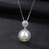 Brand 925 Silver Jewelry Fashion White Natural Pearl Necklace Small and Lovely Style for Girl Friend Gift Send Free Box