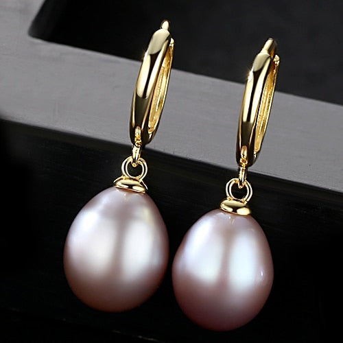 PAG&MAG Brand 925 Sterling Silver Jewelry Clip on Earrings for Women 10-11mm Rice Pearl Clip Earrings Wholesale Gift Box Free