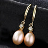 Brand Classic Fine Jewelry Natural Pearl S925 Silver Jewelry Drop Earrings for Daily Wear Women Gift