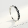 Brand Fashion 925 Silver Female Ring Jewelry With Squared&Circle Mirco Shape For Women Anniverary Gift Party Jewelry