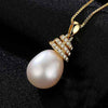 Brand Fashion pearl Necklaces for Women Wedding 3 COLOR Geometry Statement Necklace Natural Pearls Pendant