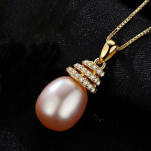 Brand Fashion pearl Necklaces for Women Wedding 3 COLOR Geometry Statement Necklace Natural Pearls Pendant