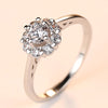 Brand New Design 925 Silver Ring With Clear Shiny Zircon Crystal For Women Girl Party Fine Jewelry Wholesale