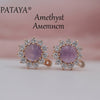 New Arrivals Women Multicolor India Wedding Jewelry Sunflower Onyx Natural Stone Earrings 585 Rose Gold Dangle Earrings