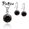 925 Sterling Silver Colorful Beautiful Sweet And Lovely Style Necklace Earrings Set Surprise Gift For Women Lady