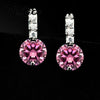 Elegant Wedding Engagment Woman Lady Stud Earring,Pure 925 Sterling Silver AAA CZ Zircon Crystal Jewelry For Bridal
