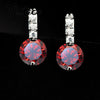 Elegant Wedding Engagment Woman Lady Stud Earring,Pure 925 Sterling Silver AAA CZ Zircon Crystal Jewelry For Bridal