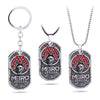 PC Game Metro Exodus 2033 Necklace Dog Tag Pendant Leather Metal Chain Men Necklaces Charm Gifts for Kids Games Jewelry