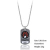 PC Game Metro Exodus 2033 Necklace Dog Tag Pendant Leather Metal Chain Men Necklaces Charm Gifts for Kids Games Jewelry