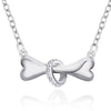 PCN624 The Young party design necklaces in silver color, So Fashion best for party, Youngs or Women