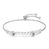 PDB2 Honey Bee 925 Sterling Silver Bracelets Colorful Heart Luxury Love Honey Comb Golden Bee Jewelry For Men Women Bracelet