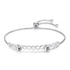 PDB2 for NLNL Honey Bee 925 Sterling Silver Bracelets Colorful Heart Luxury Love Honey Comb Golden Bee For Men Women Bracelet