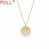 PDLL Jewelry  SWA Exquisite and Charming Golden Koi Fish Wings Star Wave Insect Round Female Necklace