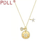 PDLL Jewelry  SWA Exquisite and Charming Golden Koi Fish Wings Star Wave Insect Round Female Necklace