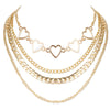 PHYANIC Layered Punk Chain Necklace Pendant Necklace Women Choker Metal Chains Goth Jewelry Grunge Aesthetic Accessories