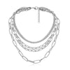PHYANIC Layered Punk Chain Necklace Pendant Necklace Women Choker Metal Chains Goth Jewelry Grunge Aesthetic Accessories