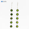 Natural Gemstone 4.6cts Diopside Or Peridot 925 Sterling Silver Drop Earrings