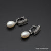 PNew natural black pearl earrings for women long earrings Fine pearl Jewelry earrings gift box