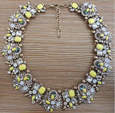 PPG&PGG Luxury Brand Bijoux Rhinestone Choker Collar Maxi Necklace Full Crystal Chocker Statement Jewelry For Women