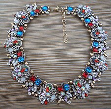 PPG&PGG Luxury Brand Bijoux Rhinestone Choker Collar Maxi Necklace Full Crystal Chocker Statement Jewelry For Women