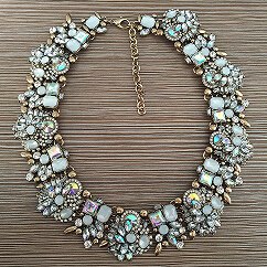 PPG&PGG Luxury Brand Bijoux Rhinestone Choker Collar Maxi Necklace Full Crystal Chocker Statement Jewelry For Women