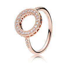PR Hot Sale 925 Sterling Silver Rings For Women European Original Wedding Fashion Brand Ring Jewelry Gift