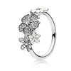 PR Women 925 Sterling Silver Rings Jewelry Flower Crown Style with Ring fashion silver jewelry