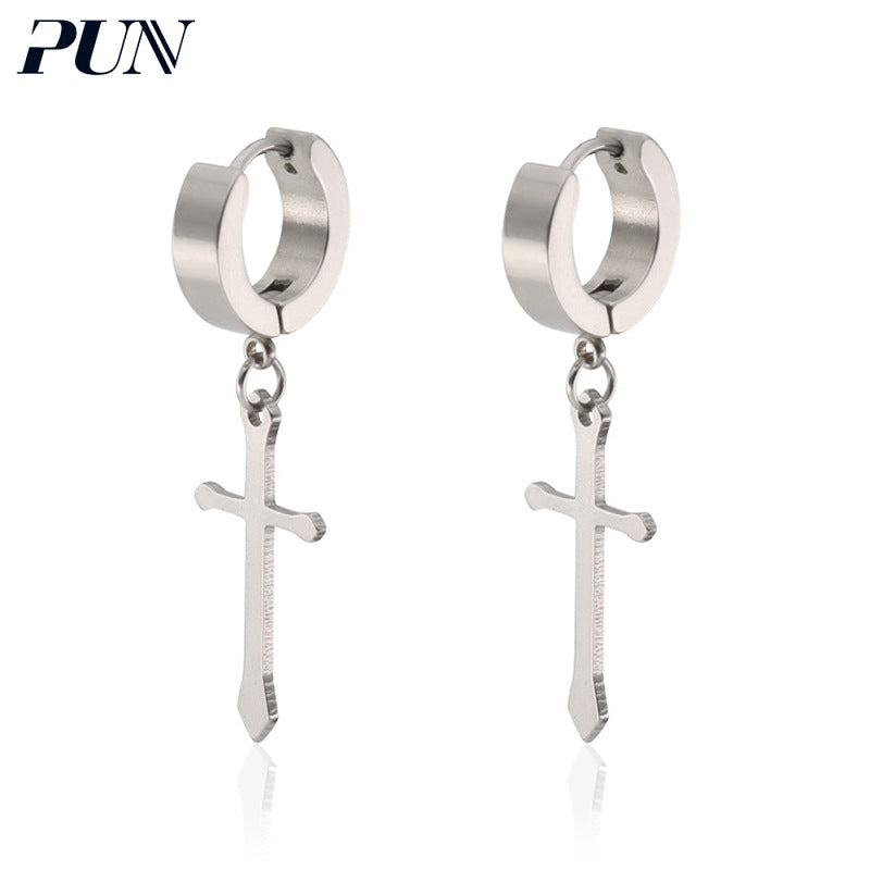 2020 bts star earrings long earing crosses punk brincos fashion jewelry korean for man accessories pendants hanging dangle