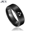 stainless steel finger rings male punk jewelry accessories black gifts rins for men jewellery moon biker bts jeweler