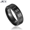 stainless steel finger rings male punk jewelry accessories black gifts rins for men jewellery moon biker bts jeweler