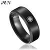 stainless steel finger rings male punk jewelry accessories black gifts rins for men jewellery moon biker bts jeweler