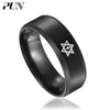 stainless steel finger rings male punk jewelry accessories black gifts rins for men jewellery moon biker bts jeweler