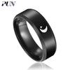 stainless steel finger rings male punk jewelry accessories black gifts rins for men jewellery moon biker bts jeweler