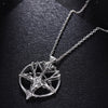 Pan God Skull Necklace  Vintage Women Men Pentagram Goat Head Pendant Chain Unisex Luck Alloy Retro Necklace Jewelry