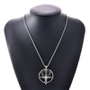 Pan God Skull Necklace  Vintage Women Men Pentagram Goat Head Pendant Chain Unisex Luck Alloy Retro Necklace Jewelry