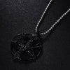 Pan God Skull Necklace  Vintage Women Men Pentagram Goat Head Pendant Chain Unisex Luck Alloy Retro Necklace Jewelry
