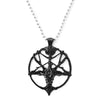 Pan God Skull Necklace  Vintage Women Men Pentagram Goat Head Pendant Chain Unisex Luck Alloy Retro Necklace Jewelry