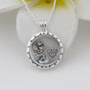 Love Family Petite Floating Locket Medium Pendant Choker NEW Original 925 Silver Charm Necklaces & Pendants for Women