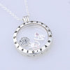 Love Family Petite Floating Locket Medium Pendant Choker NEW Original 925 Silver Charm Necklaces & Pendants for Women